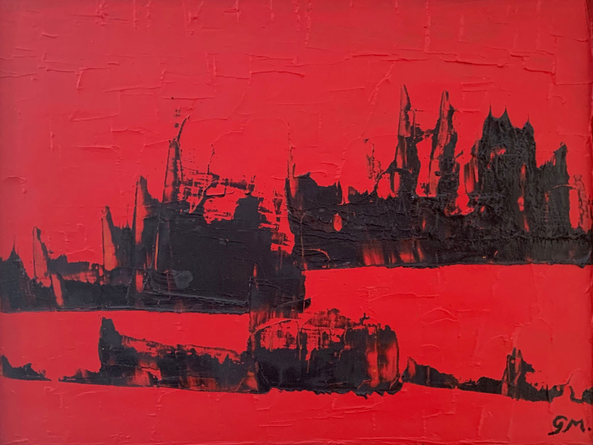 Red Sea / Medium: Oil on Canvas / Size: 21" x 17"